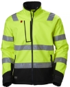 HELLY HANSEN JAKKE GUL/KOKSGRÅ L ALNA SOFTSHELL