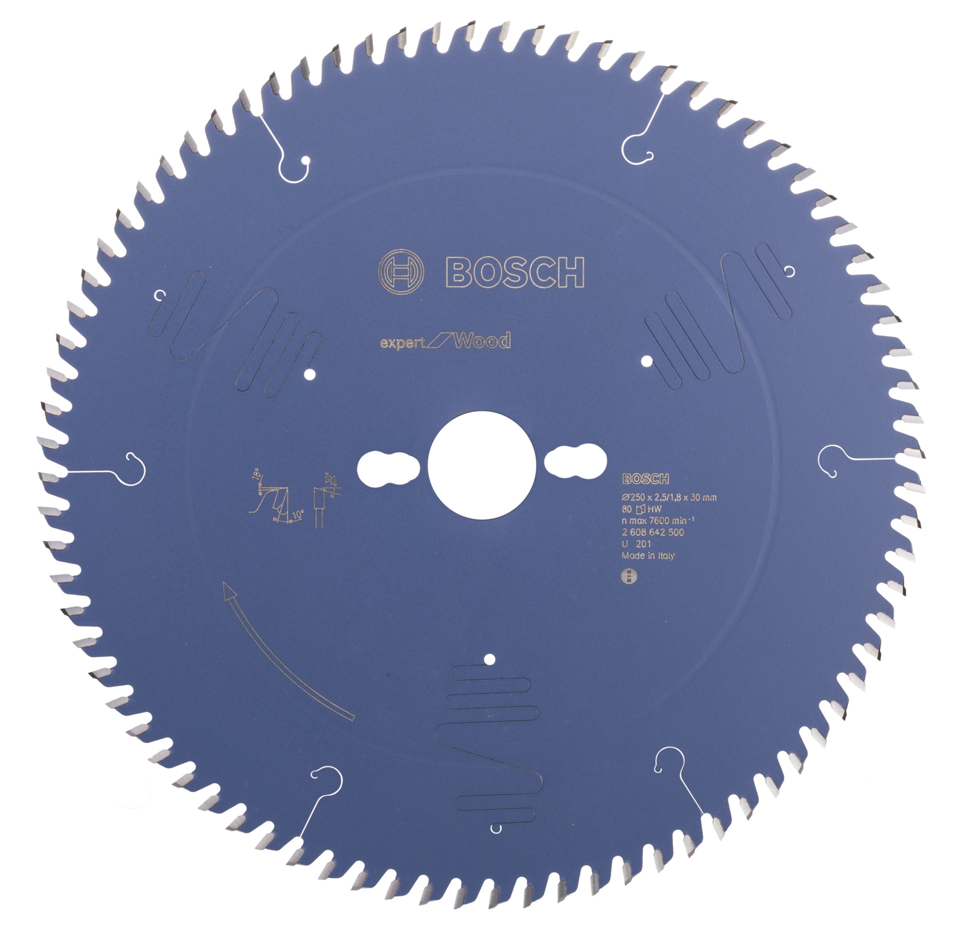 Sirkelsagblad Expert for Wood 250 x 30 x 2,5 mm, 80
