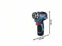 BOSCH DRILL GSR 12V-35 FC M/ 2X3,0AH