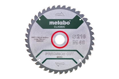 METABO SIRKELSAGBLAD 216X30 40T