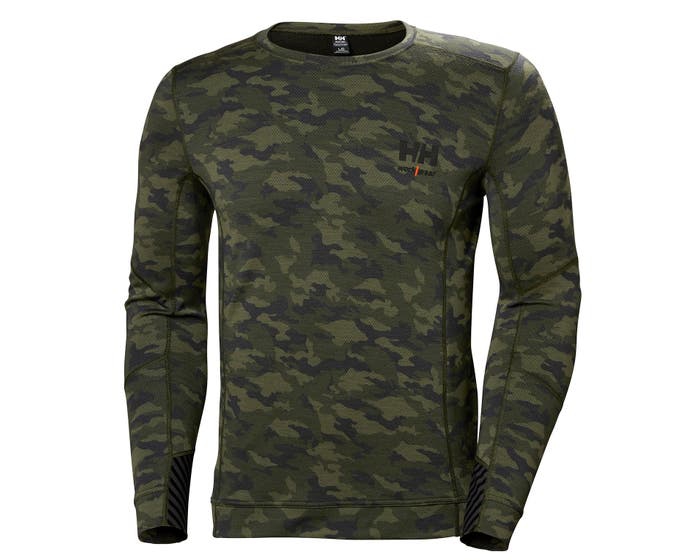 HH LIFA MERINO CREWNECK 481 CAMO XS