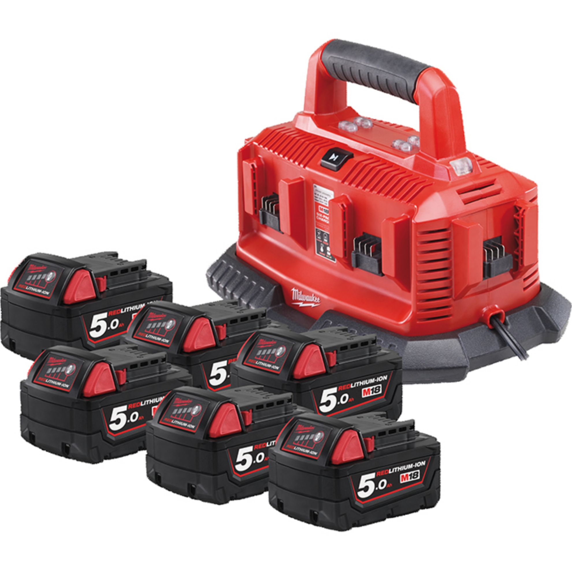M18 Multilader M/6 X 5,0 Ah M18 Batterier