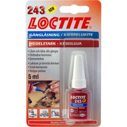 LOCTITE 243 GJENGESIKRING MEDIUM 5ML