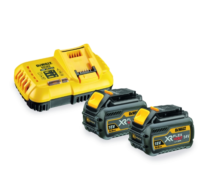 DEWALT STARTSETT FLEXVOLT 6.0 M/LADER 18V 54V 6AH