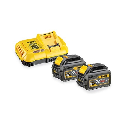 DEWALT BATTERIPAKKE 2X9AH FLEXVOLT M/LADER