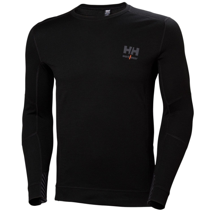 HELLY HANSEN TRØYE SORT LIFA MERINO