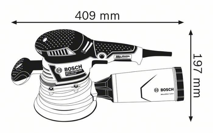 BOSCH EKSENTERSLIPER GEX 40-150 L-BOXX