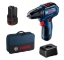 BOSCH DRILL GSR 12V-30 2X2AH M/LADER