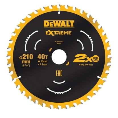 DEWALT SIRKELSAGBLAD 210X30MM 40T EXTREME