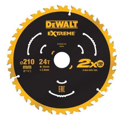 DEWALT SIRKELSAGBLAD 210X30MM 24T EXTREME