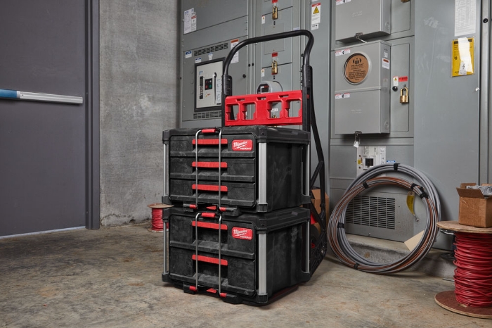 MILWAUKEE KOFFERT MED 3 SKUFFER PACKOUT