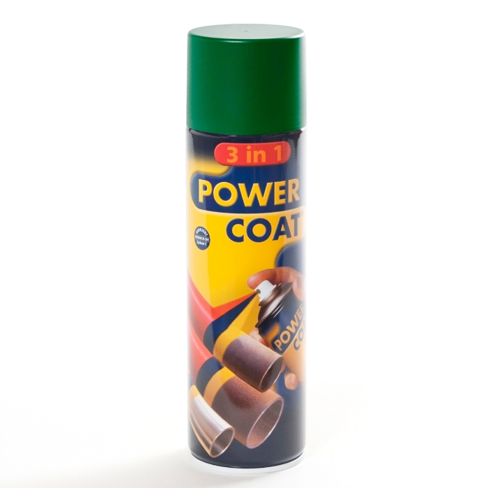 POWER COAT 3 IN 1 SPRAY 500 ML 6001 SMARAGDGRØN