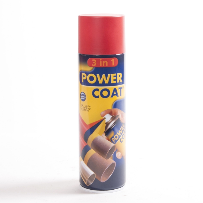 POWER COAT 3 IN 1 SPRAY 500 ML 3000 FLAMMERØD