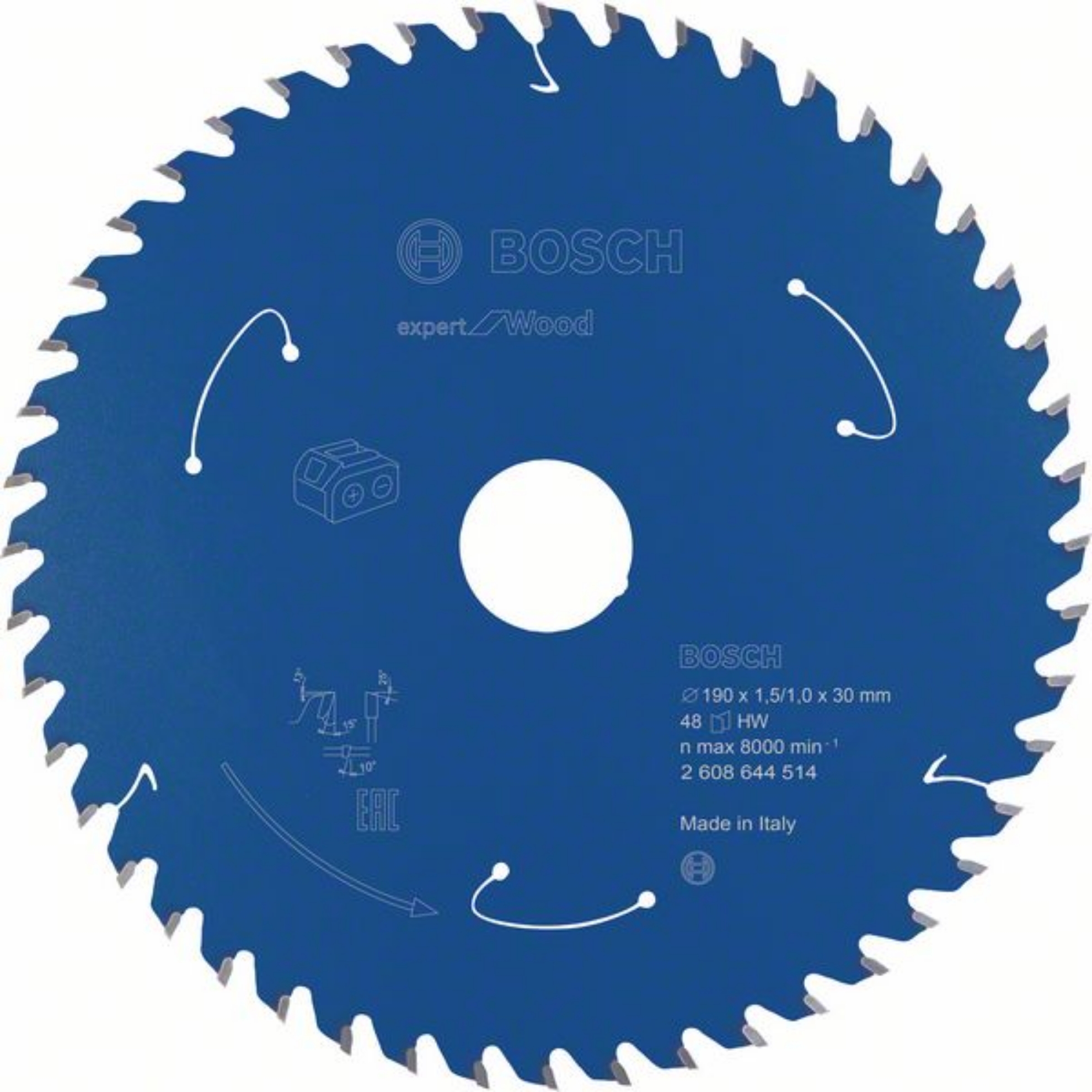 Expert for Wood Sagklinge 190 x 1,5 x 30 mm, 48T 190 x 1,5 x 30 mm, 48T