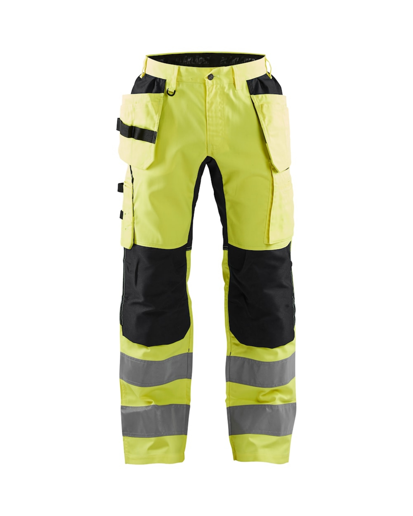 Blåkläder 155218113399C48 Synlighetsbukse med stretch, varselgul/svart Str. C48