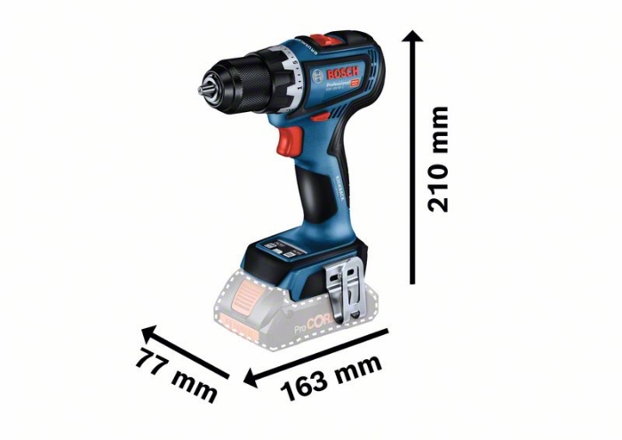 BOSCH DRILL GSR 18V-90 C SOLO L-BOXX