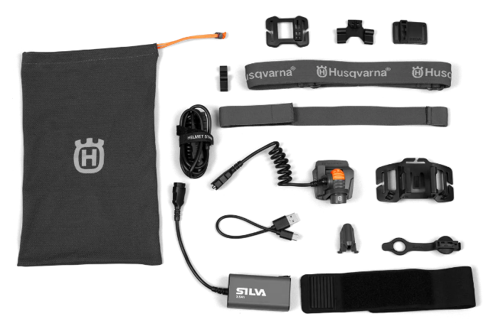 HUSQVARNA HJELMLAMPE HL 1200 MED BATTERI