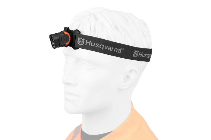 HUSQVARNA HJELMLAMPE HL 1200 MED BATTERI