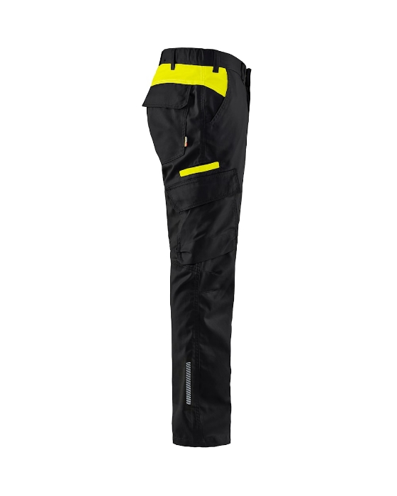 BLÅKLÄDER INDUSTRIBUKSE STRETCH 1444 SVART/GUL