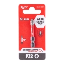 MILWAUKEE BITS SHOCKWAVE PZ2 X 50MM 1 STK.