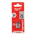 MILWAUKEE BITS SHOCKWAVE HEX4 X 25MM 2 STK.