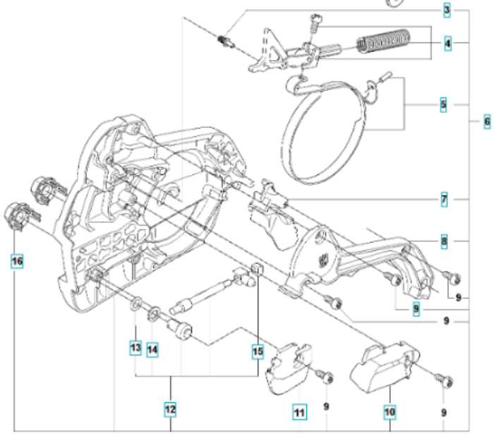 HUSQVARNA CLUTCHDEKSEL TIL 550 XPG II
