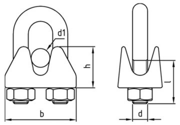 WIREKLEMME 2MM U-BOLT SYREFAST