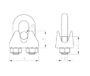 S+P WIREKLEMME 8MM U-BOLT SYREFAST