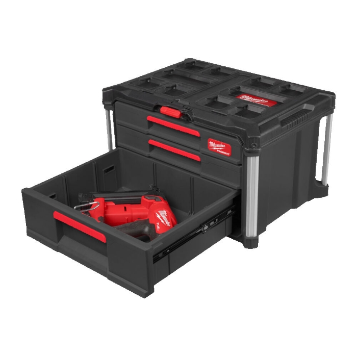 MILWAUKEE KOFFERT MED 2+1 SKUFFER PACKOUT
