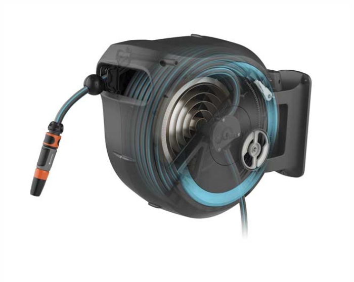 GARDENA SLANGETROMMEL ROLLUP M/L TURKIS 25M