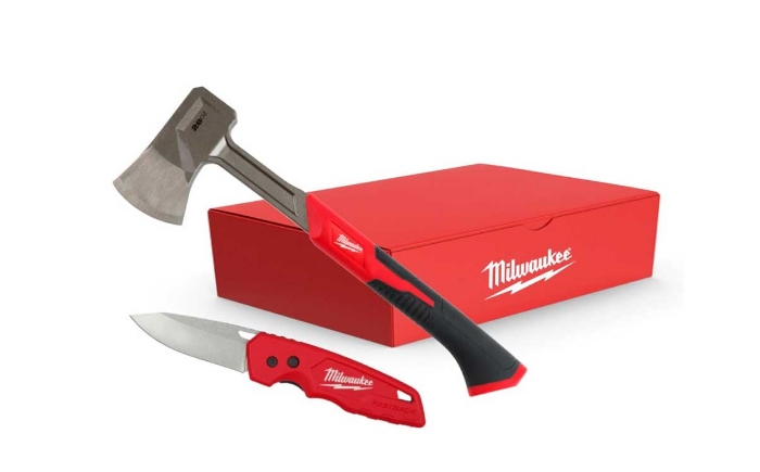 Milwaukee Utendørssett Kniv og Øks