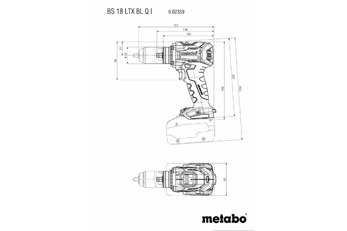 Metabo Drill BS 18 LTX BL Q I 2X5,5AH