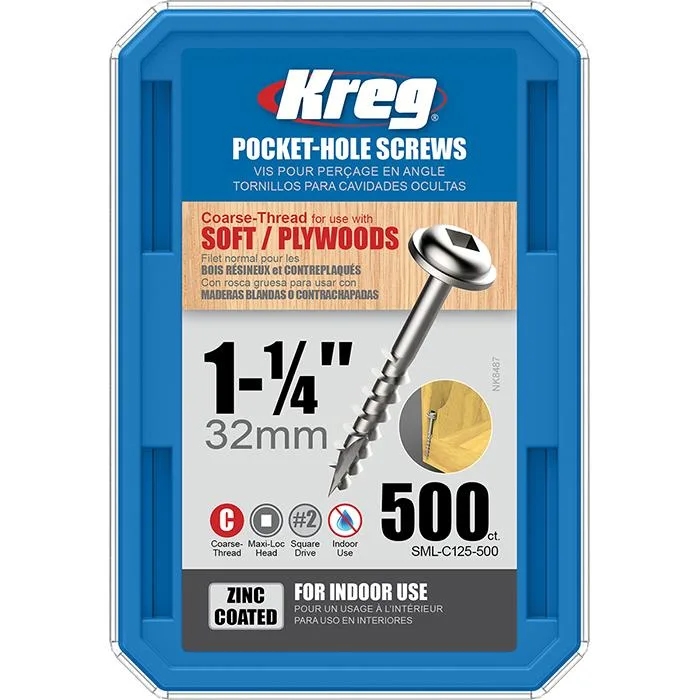 Kreg skruer 32 MM 500 STK