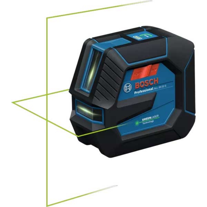 Bosch Krysslaser Grønn GLL 20-22 G/AA/BT