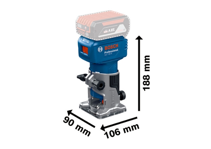 Bosch kantfreser GLF 18V-8