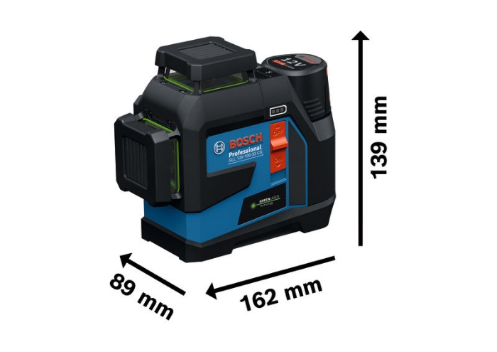 Bosch Linjelaser Grønn GLL 12V-100-33 CG/AA