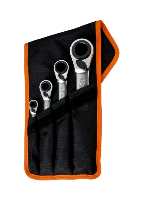 Bahco Ringskrallenøkler i sett 4 deler/lomme  S4RM/4T