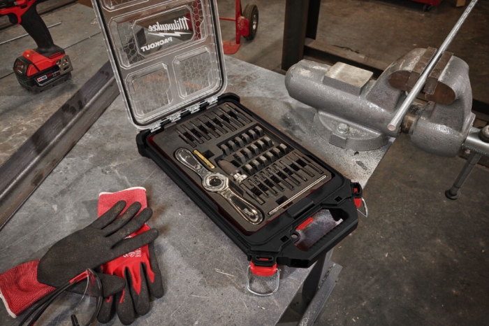 Milwaukee Packout Gjenge- og snittsett 38PC