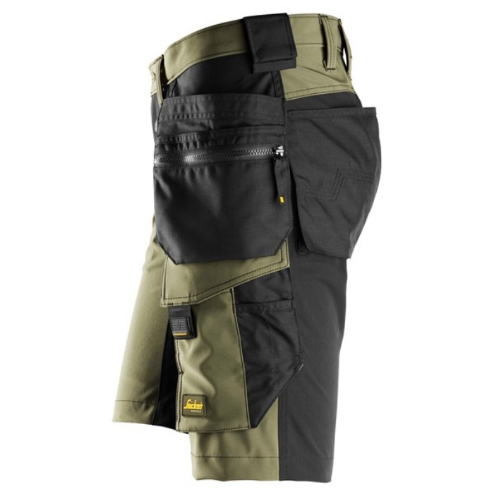 Snickers Workwear Shorts 6175 Kakigrønn/Svart