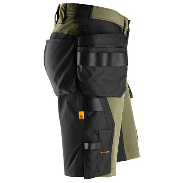 Snickers Workwear Shorts 6175 Kakigrønn/Svart