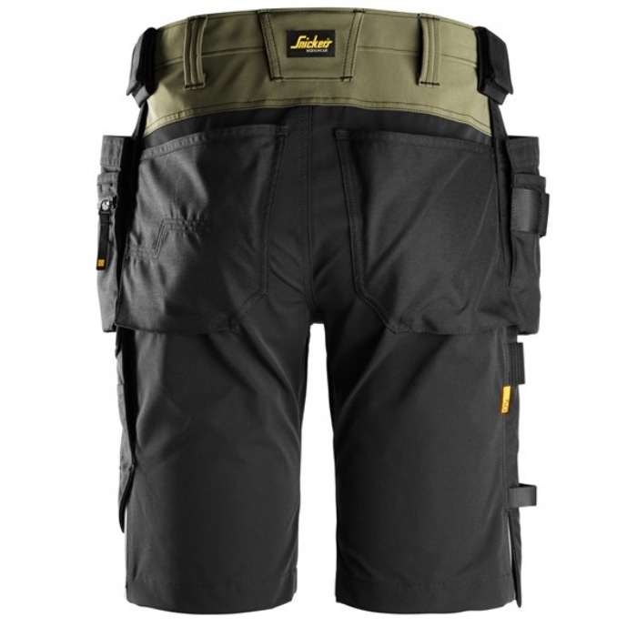 Snickers Workwear Shorts 6175 Kakigrønn/Svart