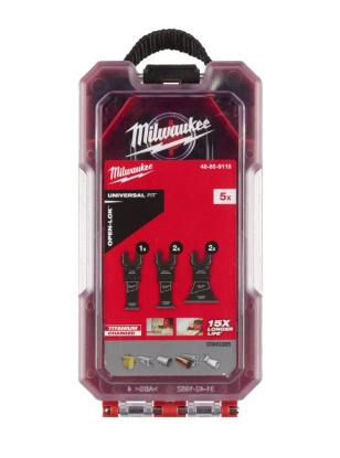 Vis detaljer for Milwaukee sagbladsett Multikutter A5 Bilde av Milwaukee sagbladsett Multikutter A5