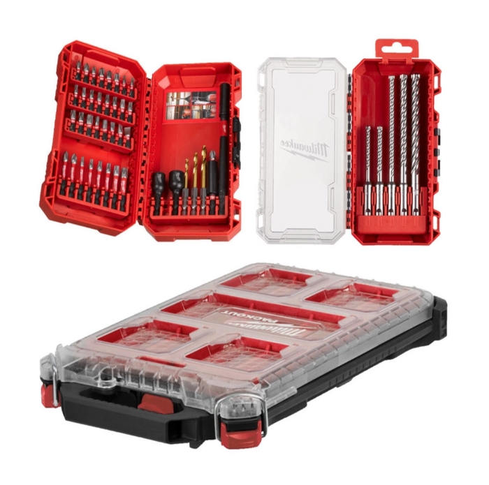 Milwaukee Bits- & SDS+ MX4 Borsett Packout 45 deler