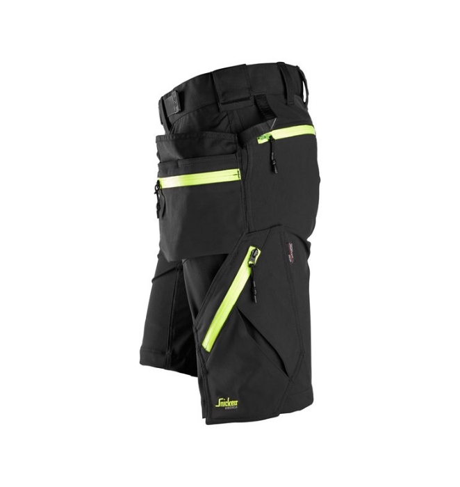 Snickers Workwear Shorts 6140 Svart/Gul
