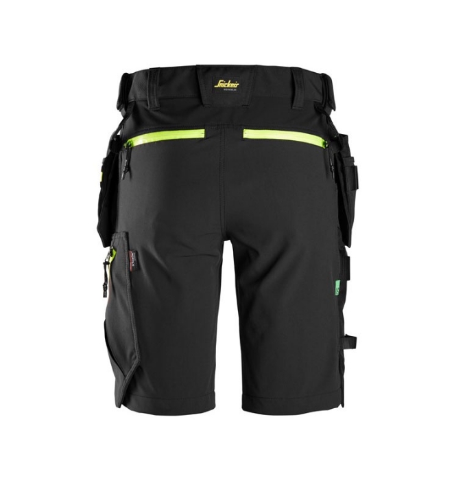 Snickers Workwear Shorts 6140 Svart/Gul