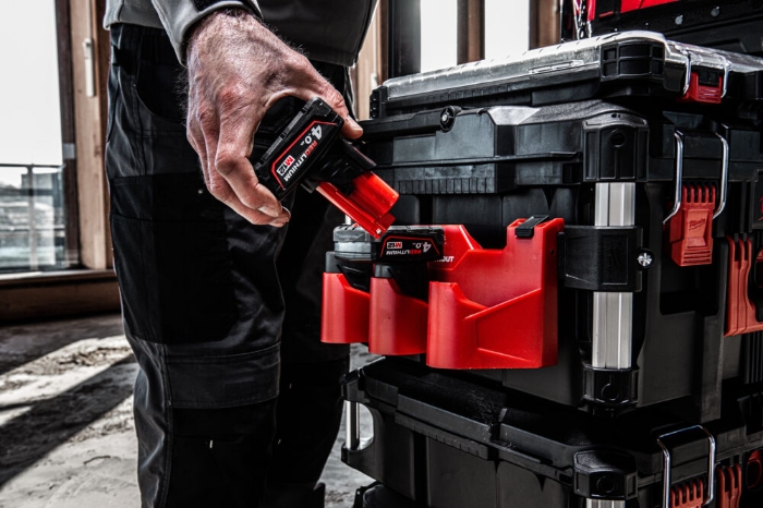 Milwaukee Batteriholder M12 Sidemontering Packout