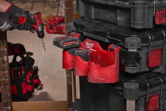 Milwaukee Batteriholder M12 Sidemontering Packout