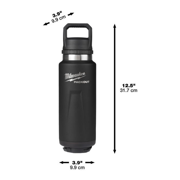 Milwaukee Termoflaske Packout 1065ML Sort