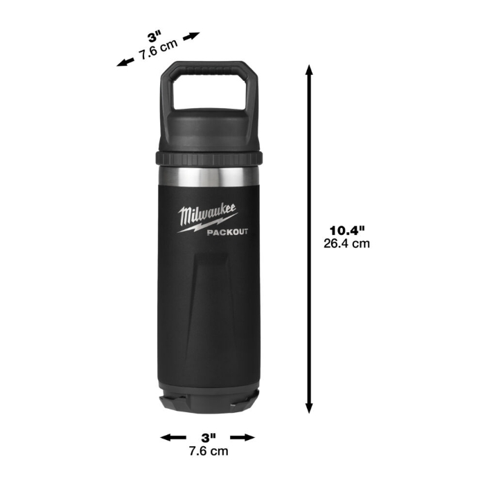 Milwaukee Termoflaske Packout 710ML Sort