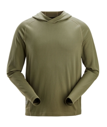 Snickers Hettegenser 2456 Khaki Grønn Snickers Hettegenser 2456 Khaki Grønn